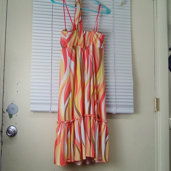 BEBA Vibrant Striped Halter Dress - Picture 4 of 4
